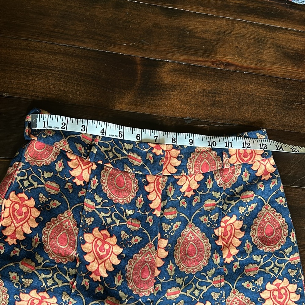 Chasing Unicorns Black Floral Wide-Leg Pants with Orange Print - Picture 6 of 11